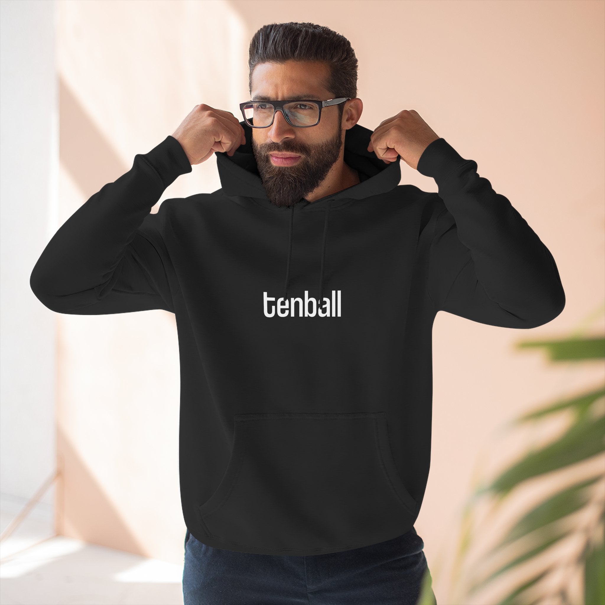 “tenball” Unisex Hoodie – Minimal Pool Lifestyle Sweatshirt