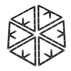 6-Pack Flat Pool Rack Sheets – Triangle Ball Setup Mats for Pool