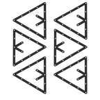 6-Pack Flat Pool Rack Sheets – Triangle Ball Setup Mats for Pool