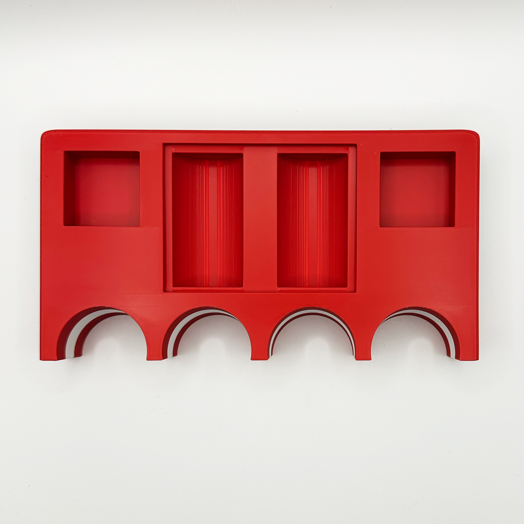 Canadian flag cuezy cue holder from the top angle