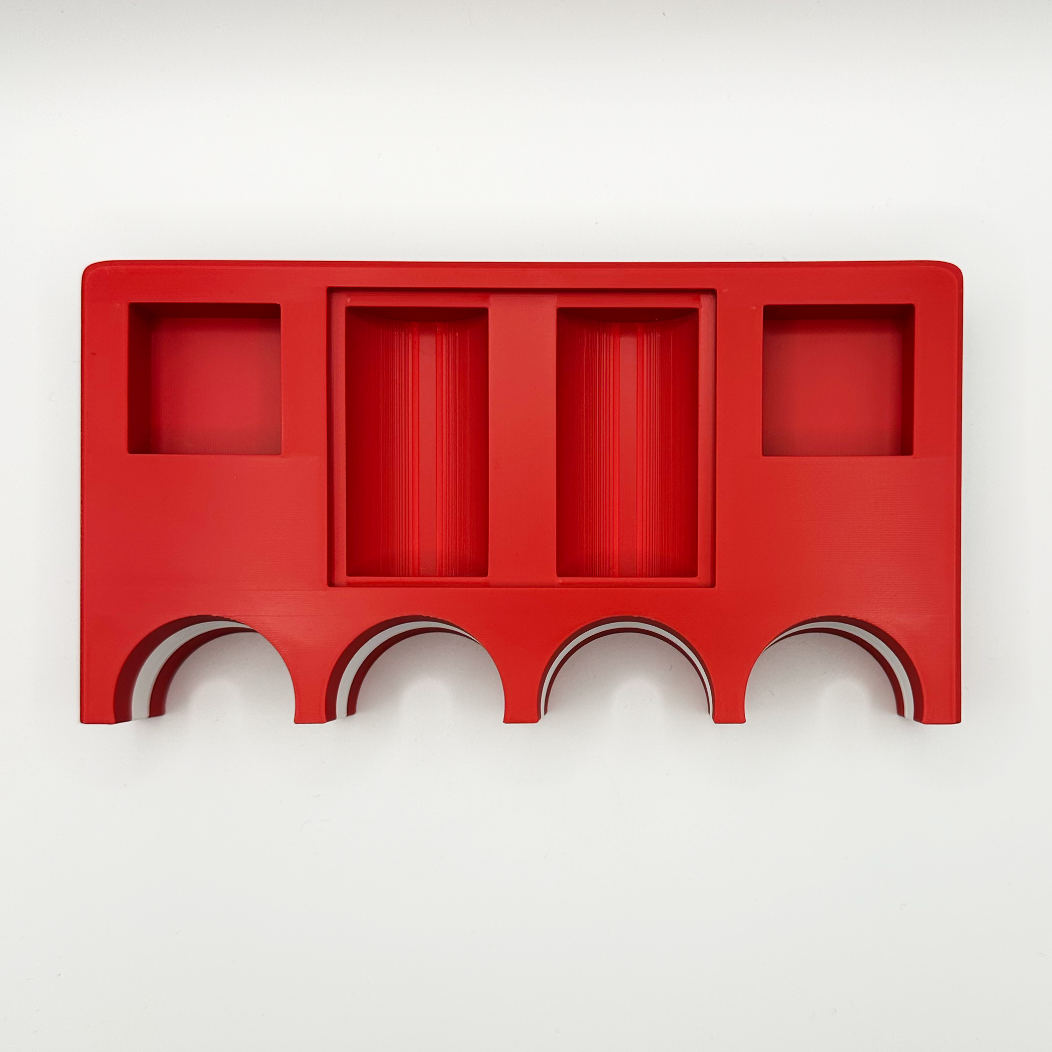 Canadian flag cuezy cue holder from the top angle